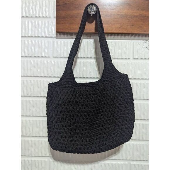 The Sak Vintage Women's Black Polypropylene Double Handle Iconic Handbag - Picture 4 of 8
